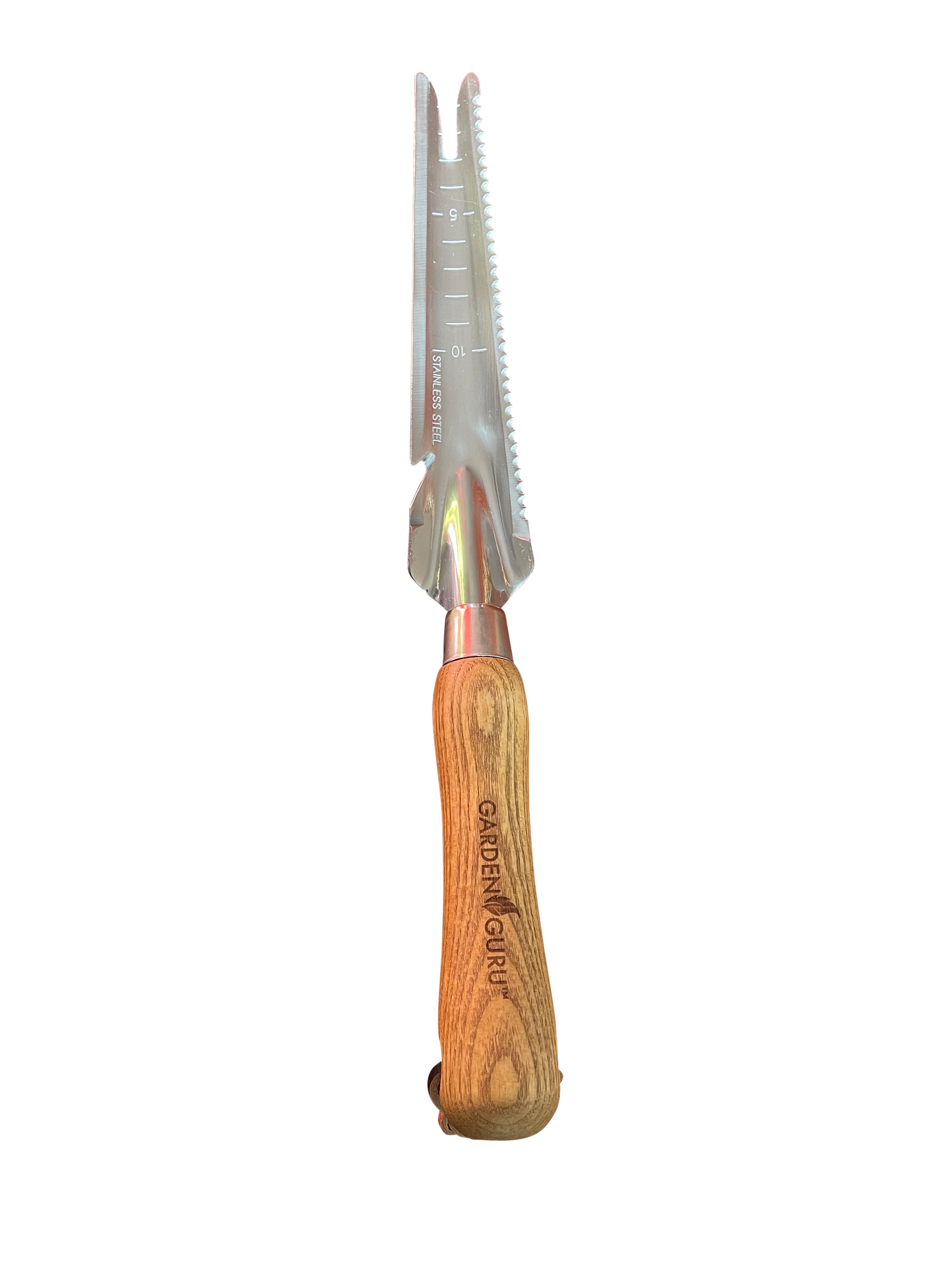 Stainless Steel 5-in-1 Weeder Trowel (classic wood handle)