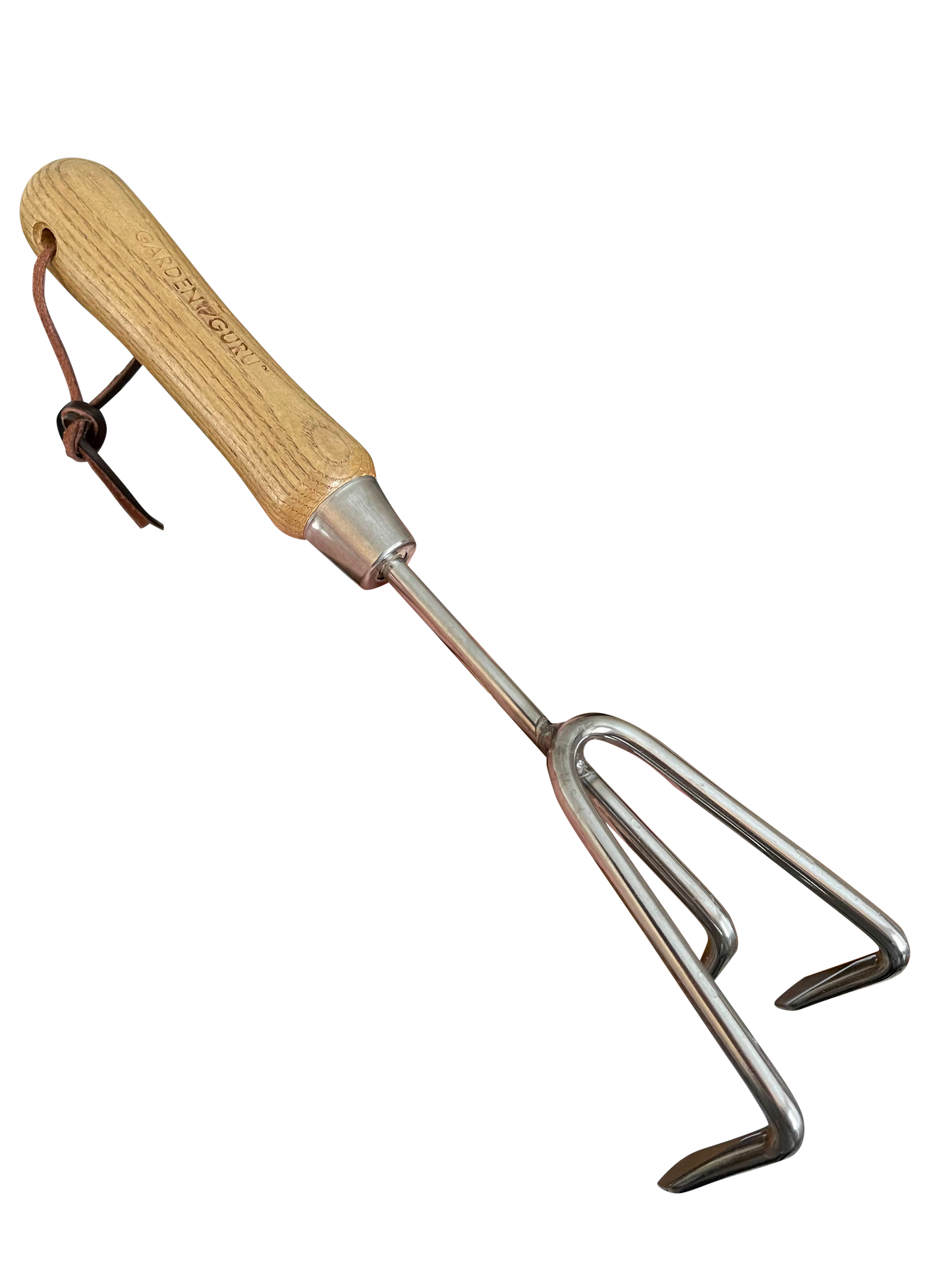 Stainless Steel Garden Cultivator (classic wood handle)