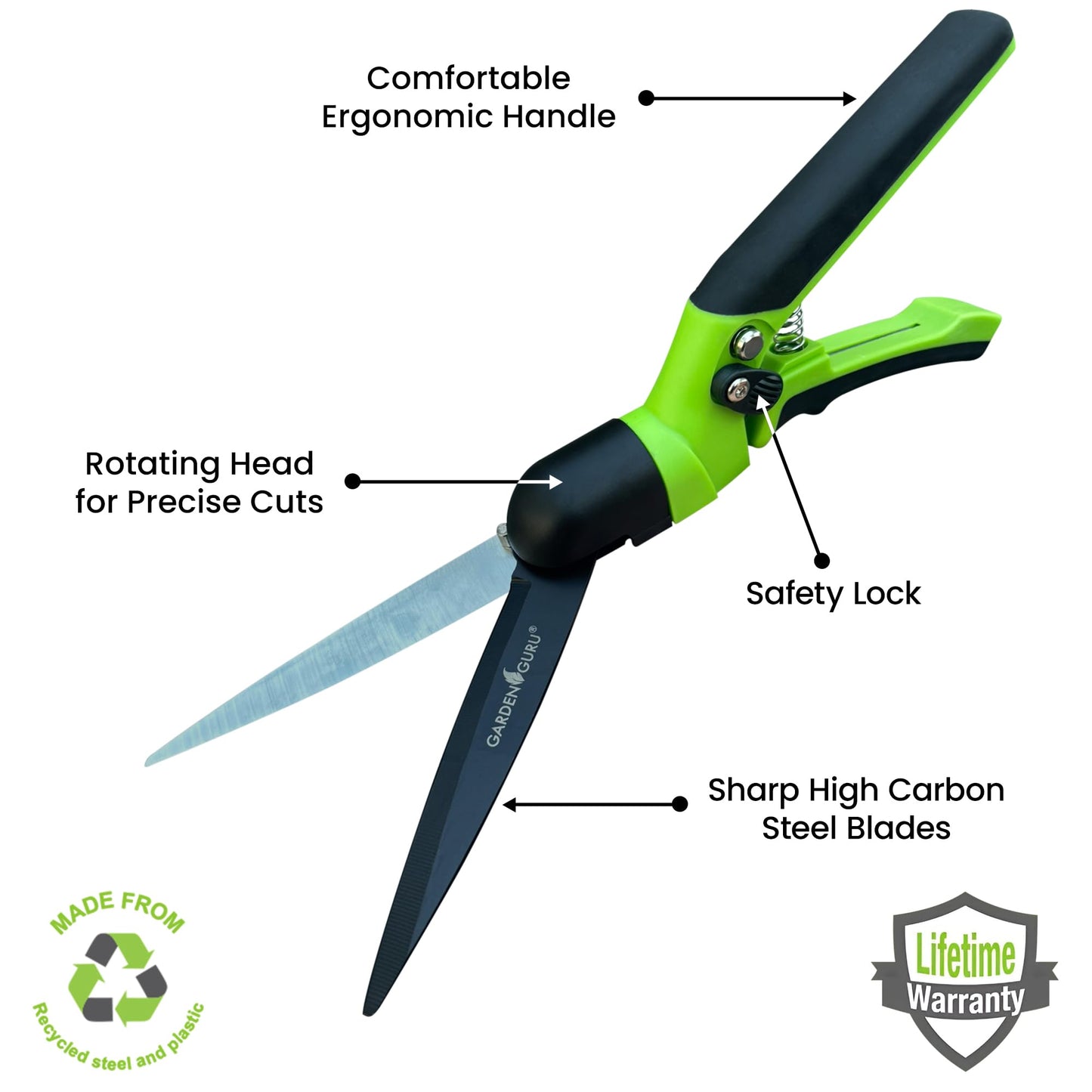 Rotating Grass Clipper Scissors