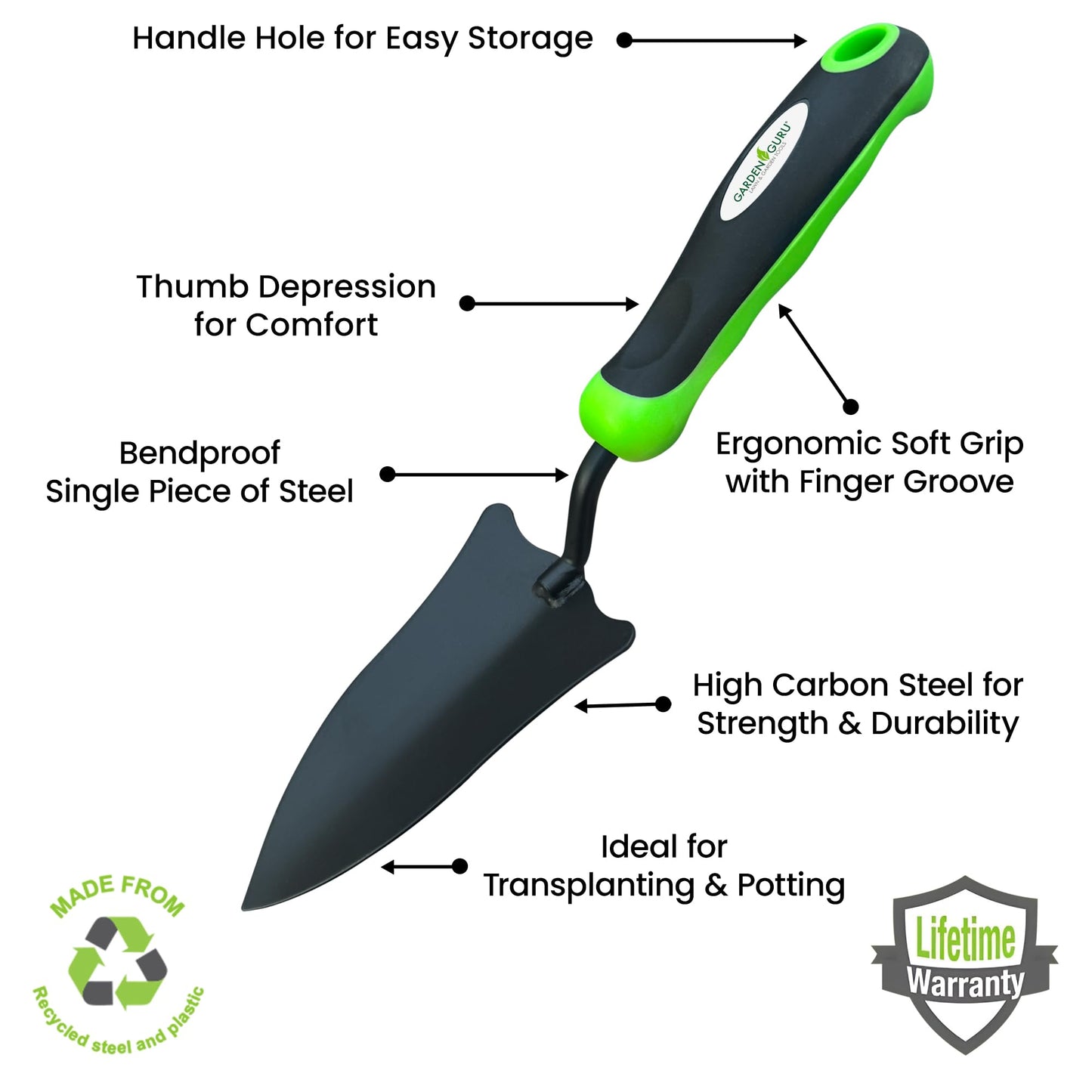 High Carbon Steel Transplanter Trowel