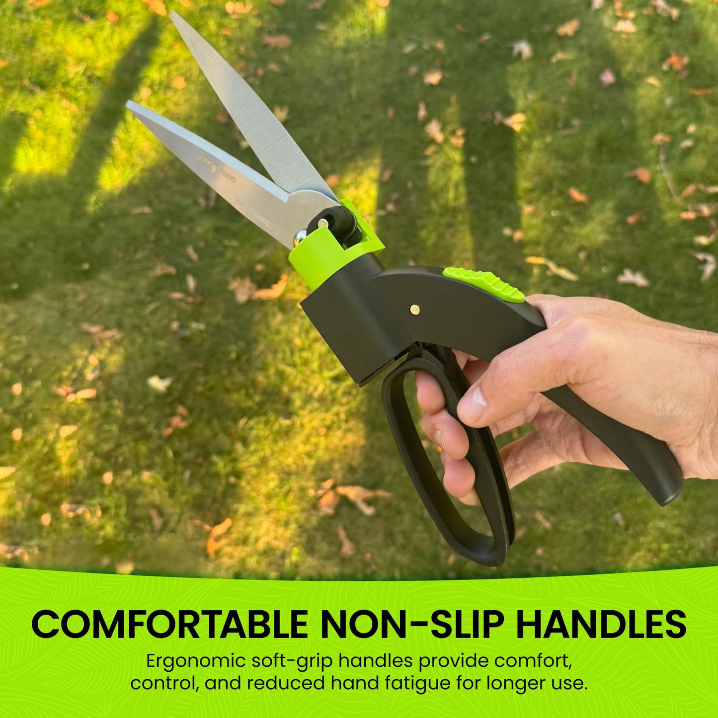 Heavy-Duty 360° Rotating Hand Grass Clipper Scissors