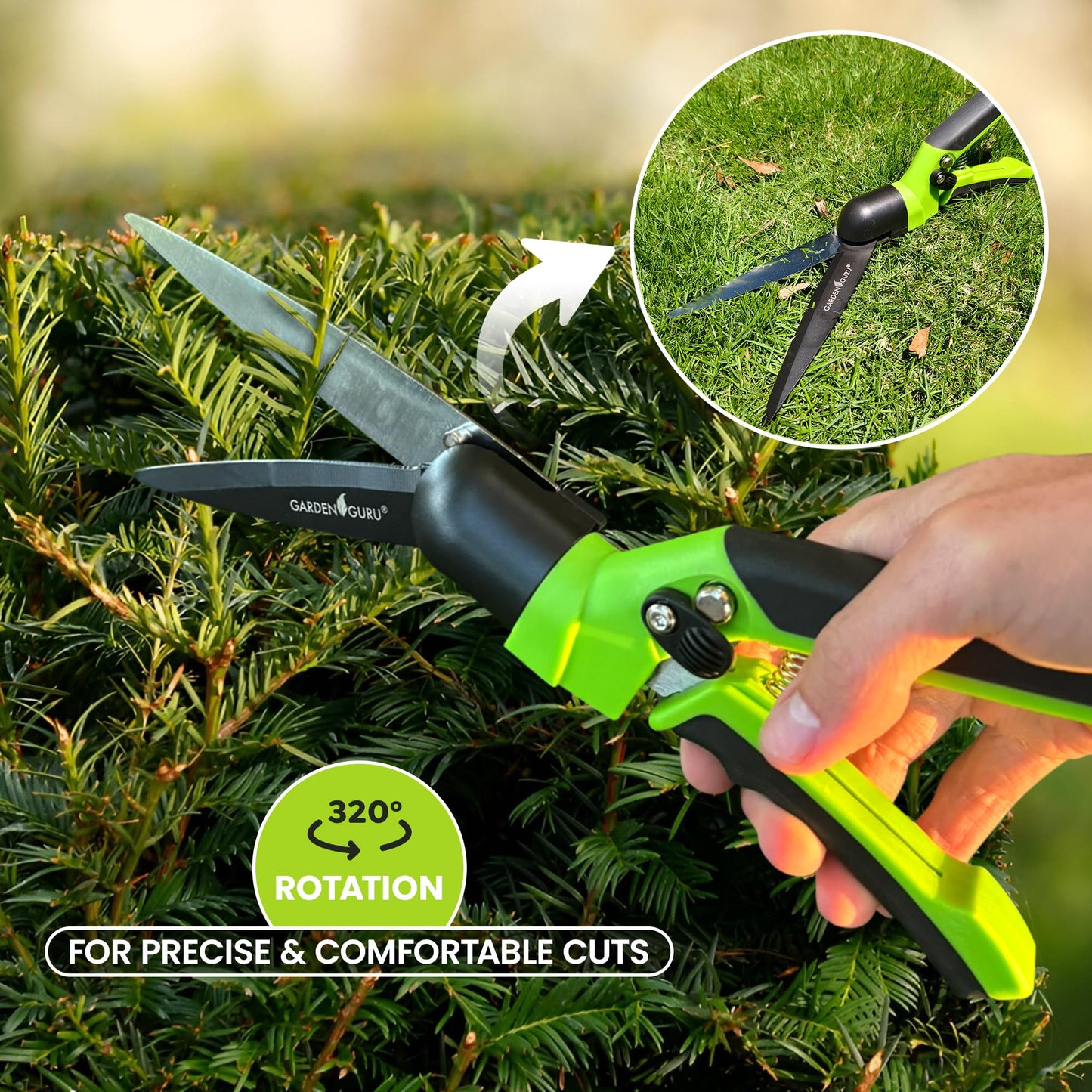 Rotating Grass Clipper Scissors