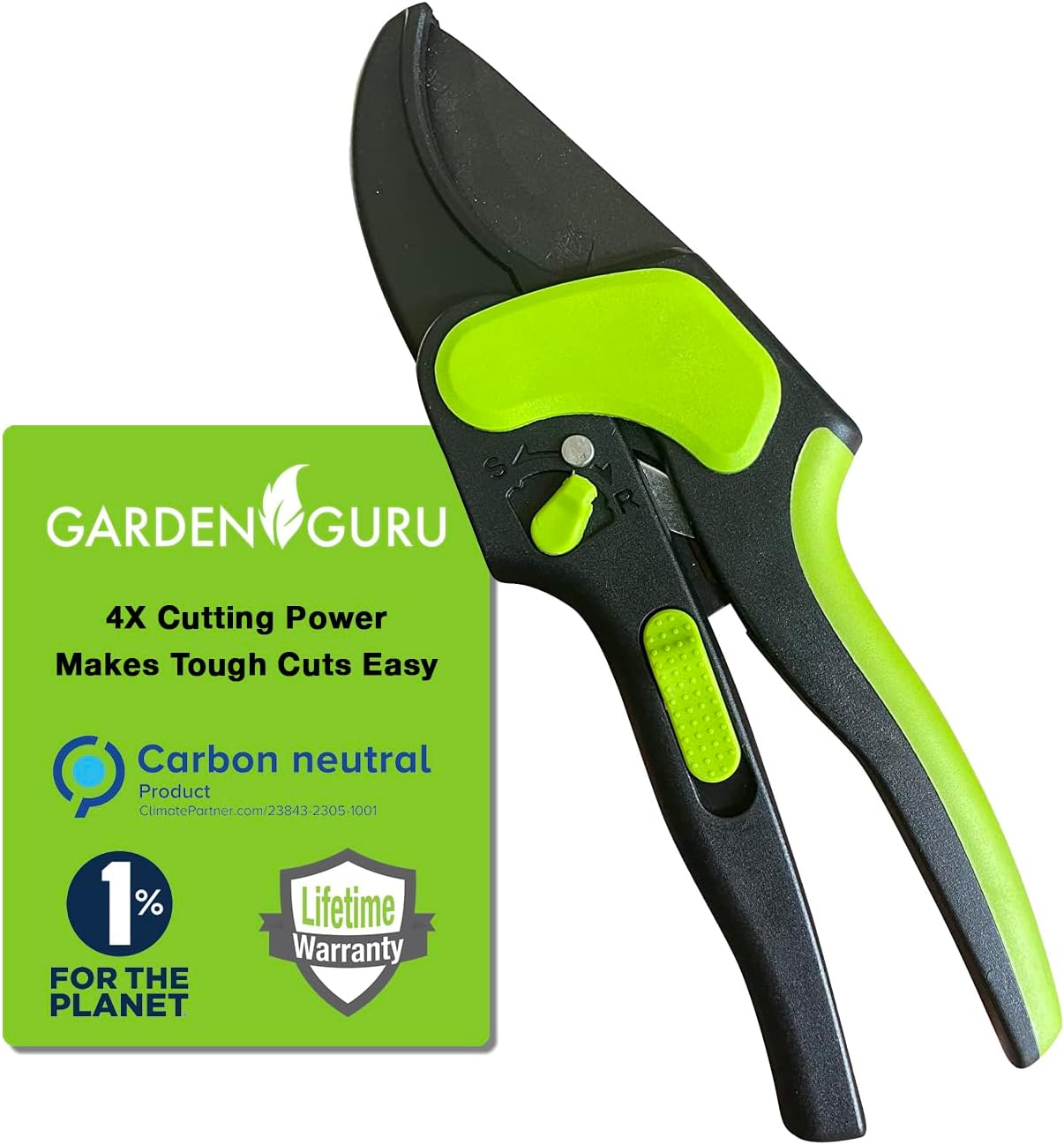 2-in-1 Ratchet Pruning Garden Shears Clippers