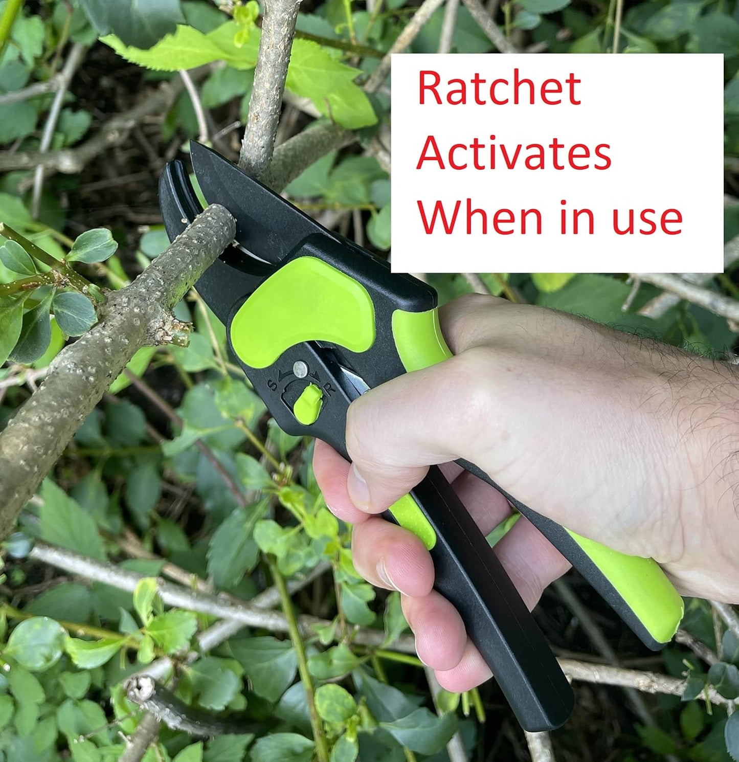 2-in-1 Ratchet Pruning Garden Shears Clippers