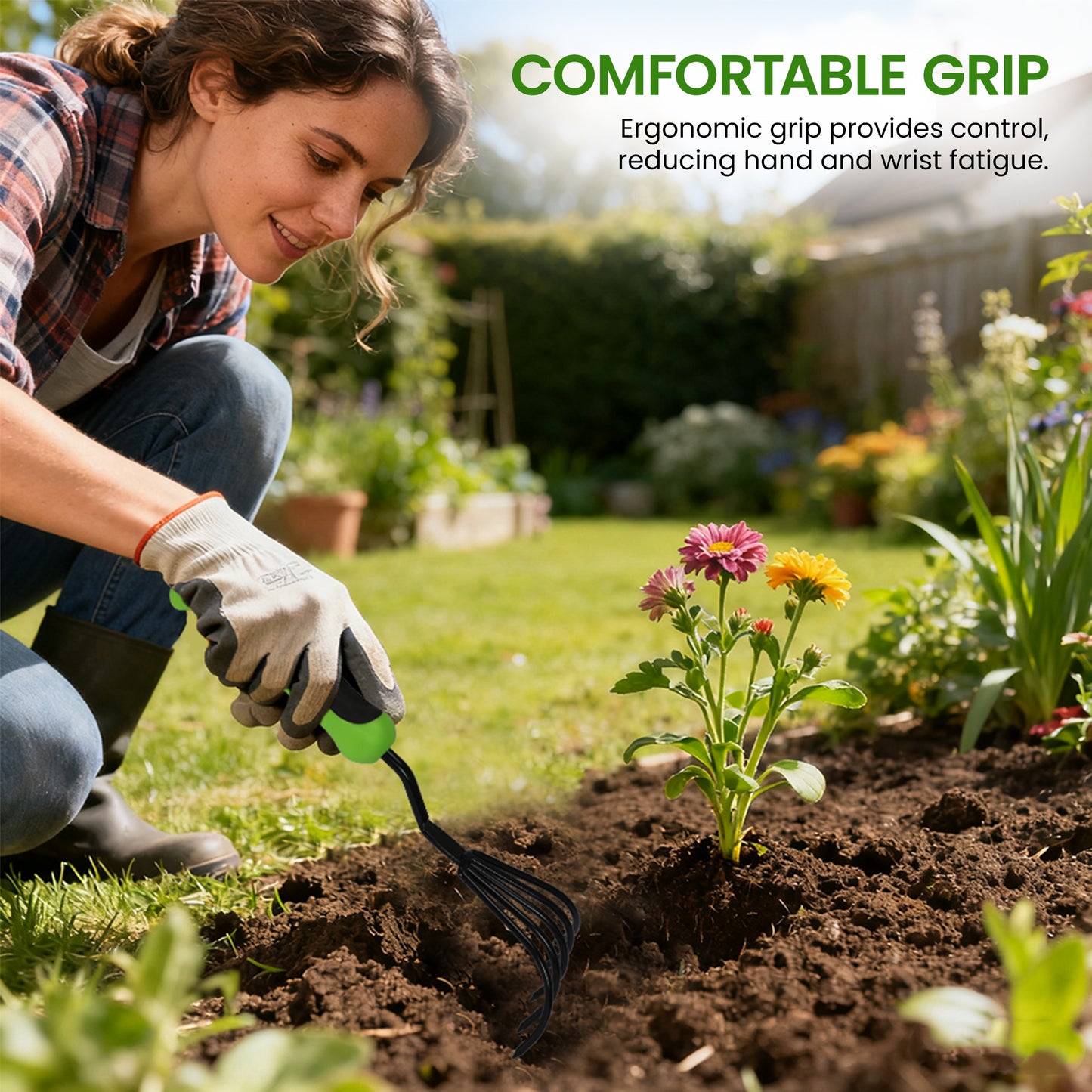 Ergonomic Cultivator Rake