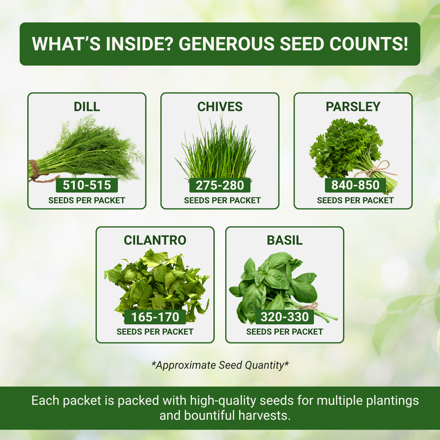 Garden Guru Herb Seed Set - Non-GMO