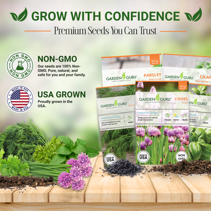 Garden Guru Herb Seed Set - Non-GMO
