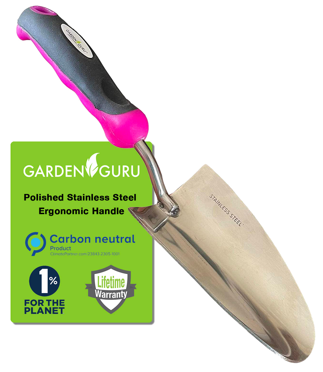 pink garden trowel Stainless Steel Garden Trowel (Pink)